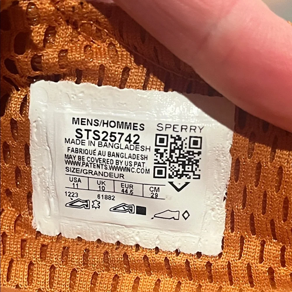 Top Sider Sperry x Concepts Men's Orange Boat Shoes